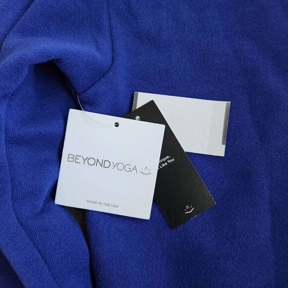 Beyond Yoga Sweatshirt Womens Large Oversized Put Together V Neck Athleticwear W - Picture 5 of 5